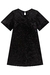 Imagem do Vestido Infantil Preto Paetê- Manga Morcego - Kukie- (Ref. 72470)