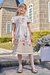 Vestido Branco Infantil - Estampa Flores Pedras e Pérolas - Kukie- (Ref. 72494)