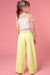 Conjunto Infantil Blusa Cropped Top em Cotton e Calça em Sarja .- Kukie -72662 - comprar online