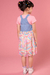 Salopete Infantil Jeans Arkansas e Tela e Blusa Rosa Canelado - Kukie 72715 na internet