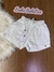 Short Infantil em Sarja Branco Ônix Kukiê - 73902