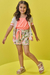 Trijunto Infantil cropped +Kinomo e Short Estampado - Infanti - 74008