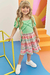 Vestido em Canelado Trançado e Malha Power. Acompanha Bolsa 75615 Infanti - comprar online