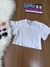 Blusa Infantil Boxy em Meia Malha Branco - Kukie - 77176