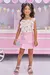 Conjunto Infantil Verão Shorts Saia Rosa e Blusa Boxy Flores - Kukie - 77634 - comprar online