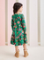 Vestido Infantil Manga Longa - Babado Estampado - Momi - Looks Babilice