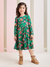 Vestido Infantil Manga Longa - Babado Estampado - Momi na internet