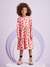 Vestido Infantil Manga Longa Babado Estampa Flores- Momi - H4955 - Looks Babilice