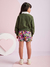 Conjunto Infantil Saia/Short Estampado Blusa Manga Longa - Momi (Ref.H5241) - loja online