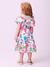 Vestido Infantil Floral Babado Alça - MOMI- J5910 - Looks Babilice