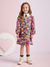 Vestido Infantil Manga Longa Estampa Personagens- Momi- (Ref.H4948) - loja online