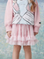 Saia Infantil Babado Rosa Telinha- Animê (Ref. P5675) - loja online