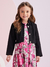 Jaqueta Tecido Sarja Preto Infantil Menina - Momi (Ref.H4978) - comprar online