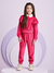 Conjunto Infantil em Plush Blusa Manga Longa Babado nos Ombros e Calça Cós Elástico - Momi- H5375 na internet