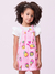 Blusa Infantil Malha Canelado Manga Curta e Babado - Momi J5927 - comprar online