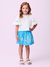 Conjunto Infantil Blusa Mangas Morcego Saia Tropical (Short interno)- MOMI J6120 na internet