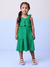 Vestido Infantil Verde Alças e Babados- Momi - J5884 na internet