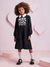 Imagem do Vestido Infantil Paris Preto Manga Longa - Momi- (Ref.H5355)