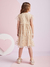 Vestido Infantil Nude Babado Tule Bordado -Momi- (Ref. H4965) na internet