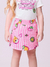 Conjunto Infantil Saia Short Estampas Divertidas e Blusa Mangas Curtas - MOMI J6093 - comprar online