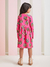 Vestido Infantil Pink Estampas Tigres - Momi - Looks Babilice