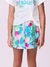 Conjunto Infantil Short Saia Estampa Floral e Blusa Mangas Curtas- MOMI J6084 - comprar online