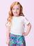 Conjunto Infantil Short Saia Estampa Tropical e Blusa Mangas Curtas- MOMI J6072 na internet
