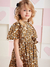 Vestido Infantil Manga Morcego Estampado - Momi na internet