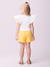 Blusa Infantil Branco Malha Canelada e Babado Bordado- J6085 - Looks Babilice