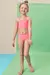 Biquíni Infantil Rosa Neon em Malha Uv Dry com Proteção Uv 50+ Infanti - 77364 - comprar online