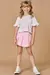 Blusa Infantil Boxy em Meia Malha Branco - Kukie - 77176 na internet