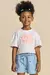 Blusa Infantil Boxy Over em Meia Malha Branco - Kukiê 76072 - comprar online