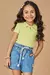 Blusa Infantil Verde em Canelado Mauí- Kukie - 77178 na internet