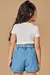 Blusa Infantil Branco em Canelado Mauí- Kukie - 77178 - Looks Babilice