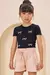 Blusa Infantil em Malha Canelada com Laços Prateados - Infanti - 78509 na internet