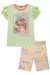 Conjunto Infantil de Blusa Alongada em Meia Malha e Biker em Fly Tech - Kukiê 74777 - Looks Babilice