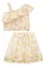 Conjunto Infantil de Blusa Boxy e Saia em Malha Laise Sublimada - Kukiê 77417 - Looks Babilice