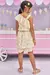 Conjunto Infantil de Blusa Boxy e Saia em Malha Laise Sublimada - Kukiê 77417 - comprar online