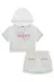 Conjunto Infantil de Blusa Boxy e Short Saia em Molecotton Botonê-Kukie 75826 - Looks Babilice