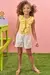 Conjunto de Blusa Boxy em Malha Wave e Shorts em Sarja Ônix com Elastano - Kukiê 77450 na internet
