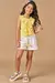 Conjunto de Blusa Boxy em Malha Wave e Shorts em Sarja Ônix com Elastano - Kukiê 77450 - Looks Babilice