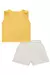 Conjunto de Blusa Boxy em Malha Wave e Shorts em Sarja Ônix com Elastano - Kukiê 77450