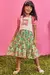 Salopete Infantil Estampado + Bata Rosa - Kukie - 73912 - comprar online