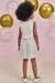 Conjunto Infantil de Blusa em Cetim e Saia em Paetê (com Shorts Embutido) Kukiê 75091 na internet