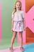 Conjunto Infantil de Blusa Boxy em Super Soft e Short Saia em Sarja com Elastano- Kukie - 76405 na internet