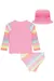 Conjunto Infantil de Blusa Calcinha e Chapéu em Malha com Proteção UV 50+ Kukiê 75553 na internet