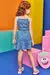 Conjunto Infantil de Blusa Cropped e Saia em Jeans Liz (com Shorts Embutido) Kukiê 73896 na internet