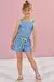 Conjunto Infantil de Blusa Cropped e Shorts em Sarja Daryl com Elastano- Infanti- 76830 na internet