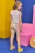 Conjunto Infantil de Blusa Cropped em Cotton e Shorts em Sarja Ônix Kukiê 74588 na internet