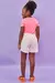 Conjunto Infantil de Blusa em Canelado e Short Saia em Sarja Ônix com Elastano - Kukiê 78315 na internet